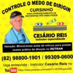 Cesário Reis (instrutor especializado) para aperfeiçoamento de motoristas pós-habilitados